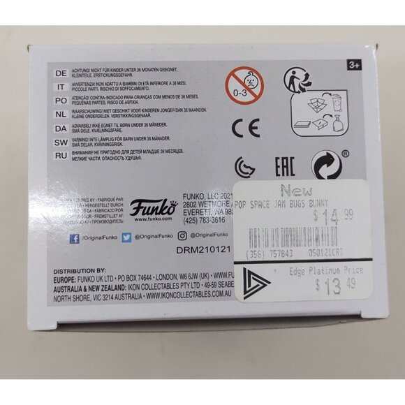 Funko Pop! Movies Space Jam A New Legacy Bugs Bunny #1060 Vinyl Figure - Picture 7 of 7